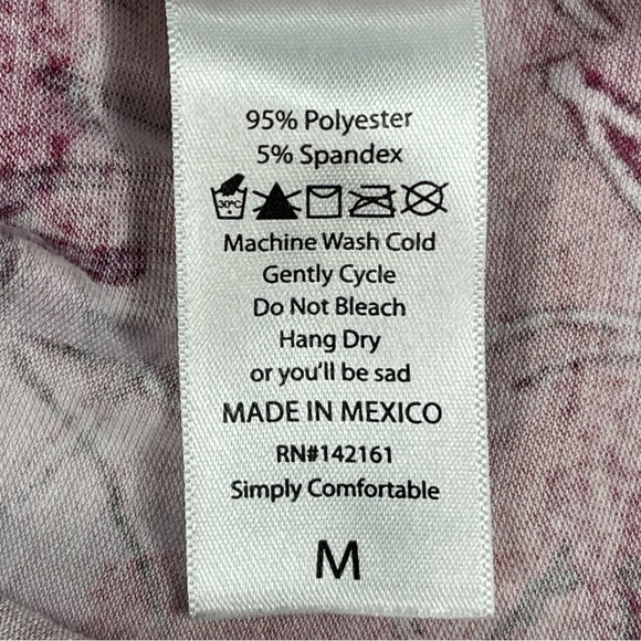 LuLaRoe size medium shades of pink floral hoodie with a kangaroo pocket EUC - Picture 9 of 9